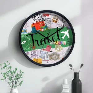 ساعت دیواری سال بردز طرح جهانگرد مدل CW-800