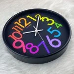 ساعت دیواری سال بردز طرح عدد رنگی