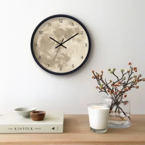 ساعت دیواری طرح ماه عدد دار مدل CW- Moon Num