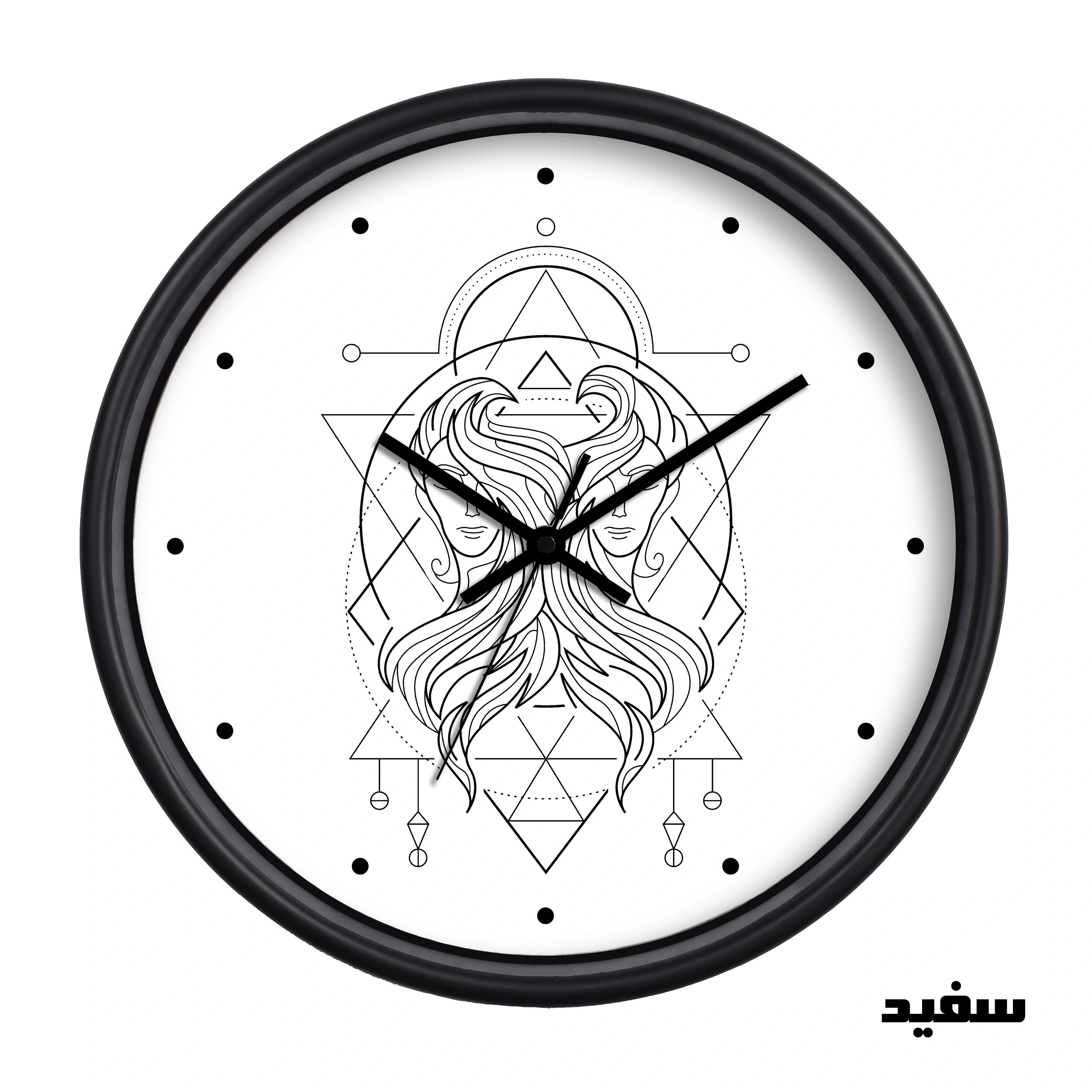 ساعت دیواری سال بردز طرح ماه تولد خرداد