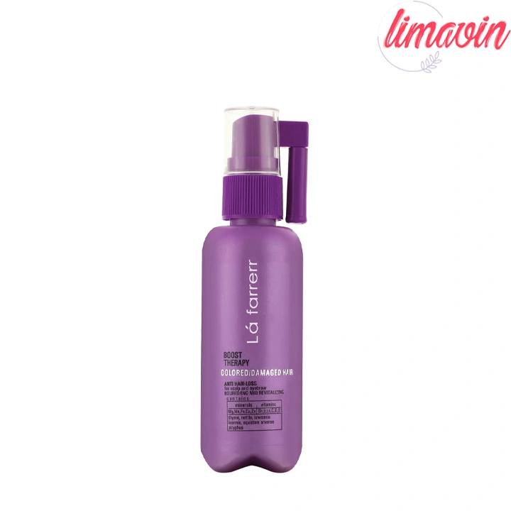 تونیک ضد ریزش مو و ابرو لافارر مدل Boost Therapy موهای رنگ شده