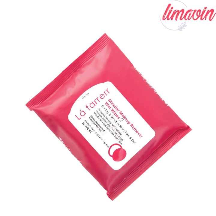 دستمال مرطوب پاک کننده آرایش چشم و صورت لافارر