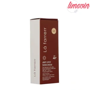 کرم ضد آفتاب رنگی لافارر مدل SPF40-LIGHT مناسب پوست‌های معمولی و خشک حجم 40 میلی‌لیتر