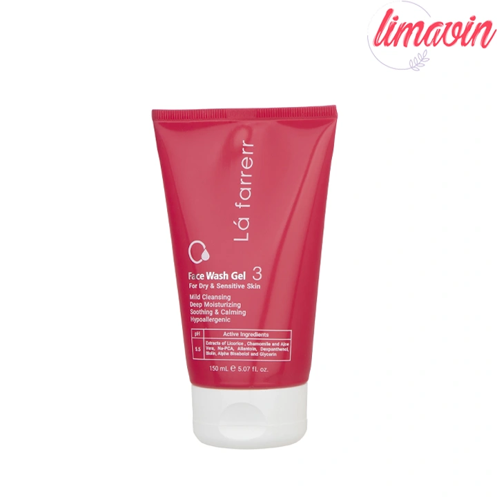 ژل شستشو صورت لافارر پوست های خشک و حساس