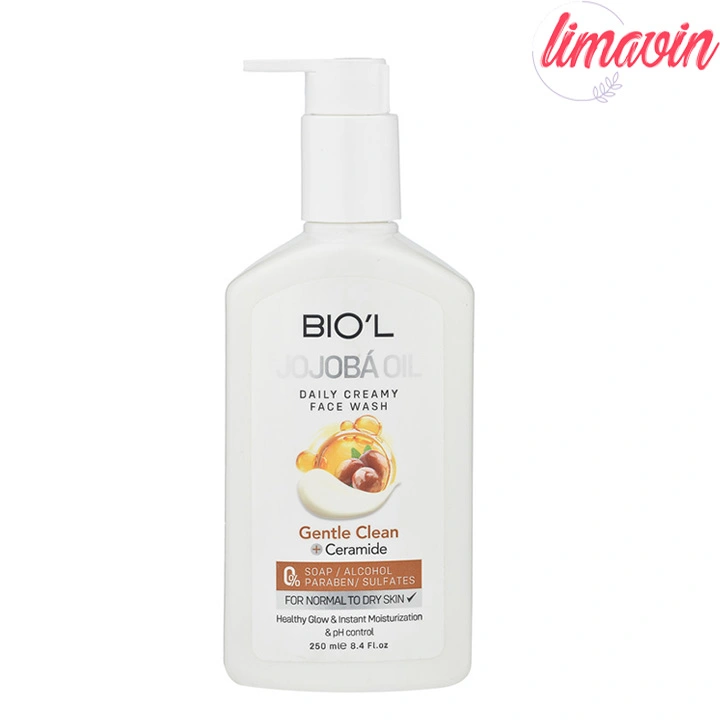 کرم شستوشوی صورت بیول مدل JOJOBA OIL مناسب برای پوستهای معمولی و خشک حجم 250 میلیلیتر