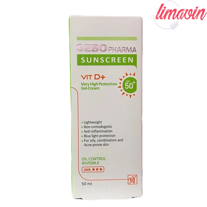 ژل کرم ضد آفتاب بدون رنگ مای spf50 مدل سبوفارما مناسب پوست های چرب حجم 50 میلی لیتر