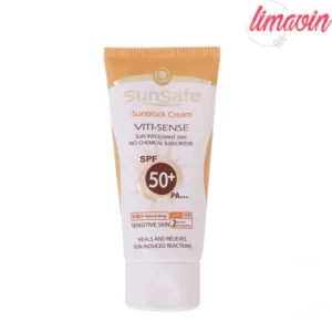 کرم ضد آفتاب رنگی سان سیف SPF 50 مدل Viti-Sense-02 مناسب پوستهای حساس حجم 50 میلی لیتر