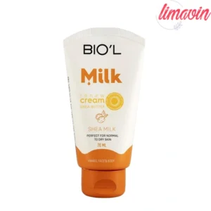 کرم مرطوب کننده دست و صورت بیول مدل شیر و شیا مناسب برای پوست های معمولی و خشک حجم 70 میلی لیتر