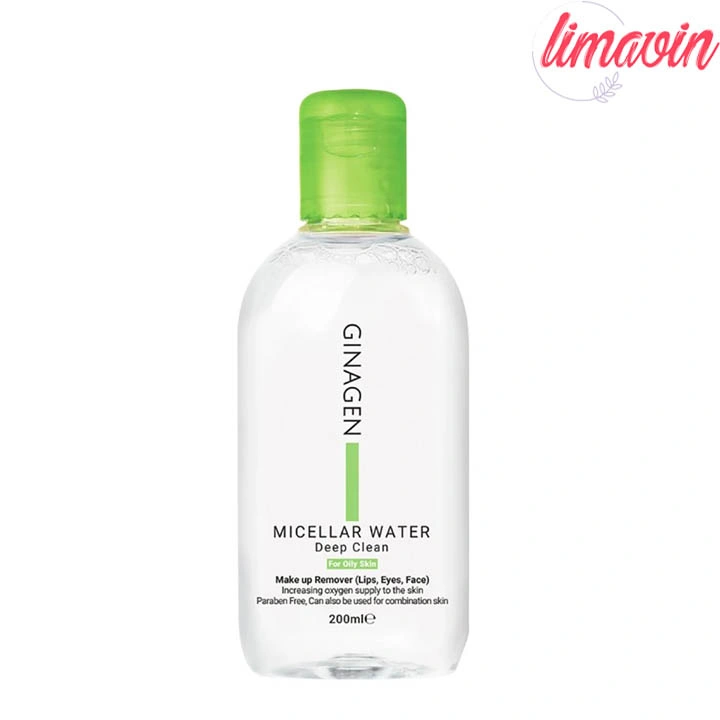 آب پاککننده آرایش صورت ژیناژن مدل میسلار حجم 200 میلیلیتر