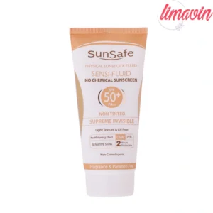 کرم ضد آفتاب بدون رنگ سان سیف SPF 50 مدل SENSI مناسب پوستهای حساس حجم 50 میلی لیتر