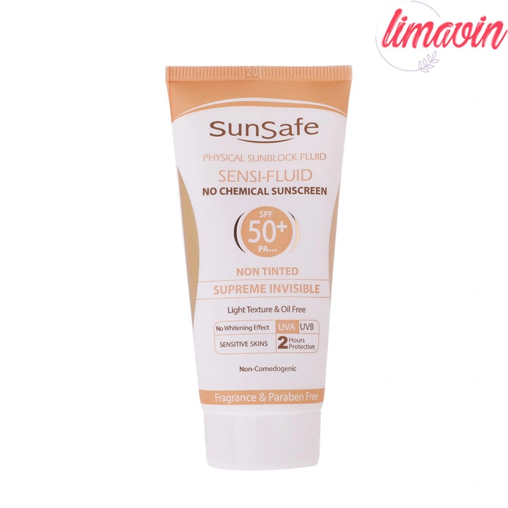 کرم ضد آفتاب بدون رنگ سان سیف SPF 50 مدل SENSI مناسب پوستهای حساس حجم 50 میلی لیتر