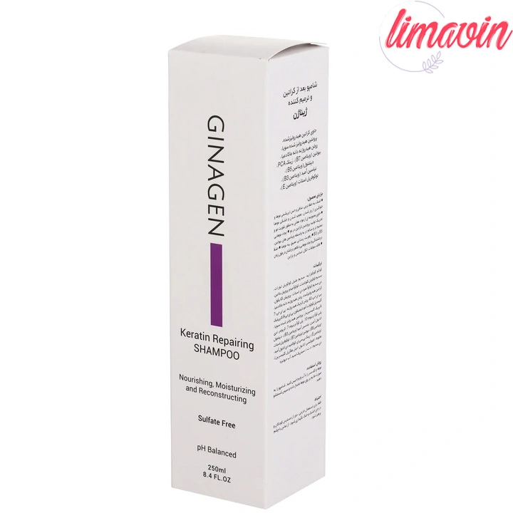 شامپو فری سولفات مو ژیناژن مدل کراتین حجم 250 میلی لیتر - Image 4