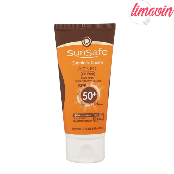 کرم ضدآفتاب و آنتیآکنه رنگی سانسیف مدل SPF50، مناسب پوستهای چرب، حجم 50 میلیلیتر
