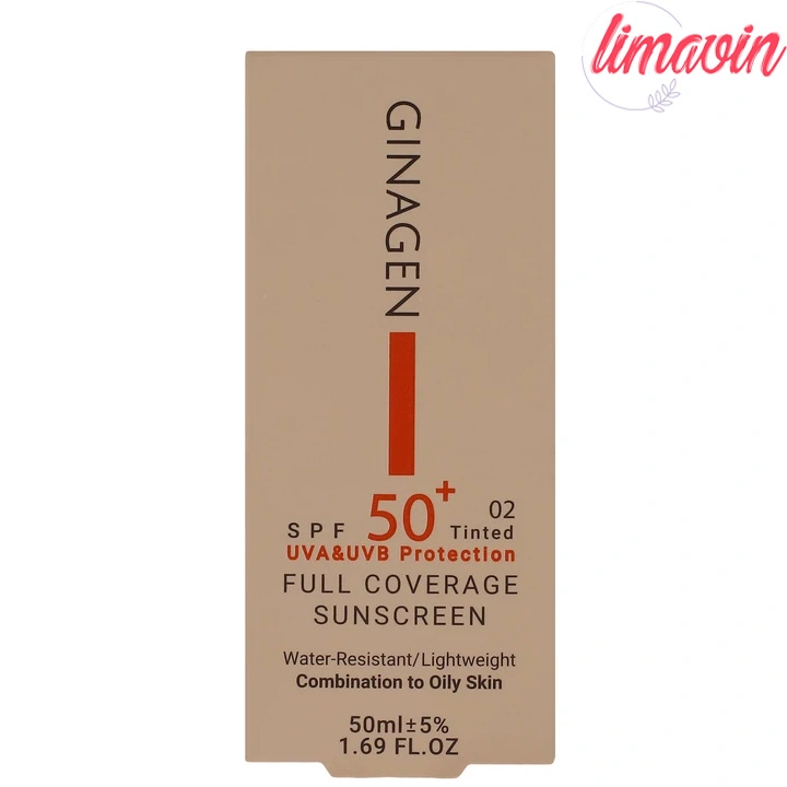کرم ضدآفتاب ژیناژن SPF50 مدل 02، مناسب پوستهای چرب، حجم 50 میلیلیتر - Image 3