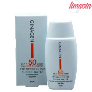 کرم ضد آفتاب بدون رنگ ژیناژن SPF 50 مدل Fusion Liquid ‌مناسب پوست‌های چرب و مختلط حجم 50 میلی‌لیتر