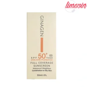 کرم ضد آفتاب رنگی ژیناژن SPF 50 مدل 03 ‌مناسب پوست‌های چرب حجم 50 میلی‌لیتر
