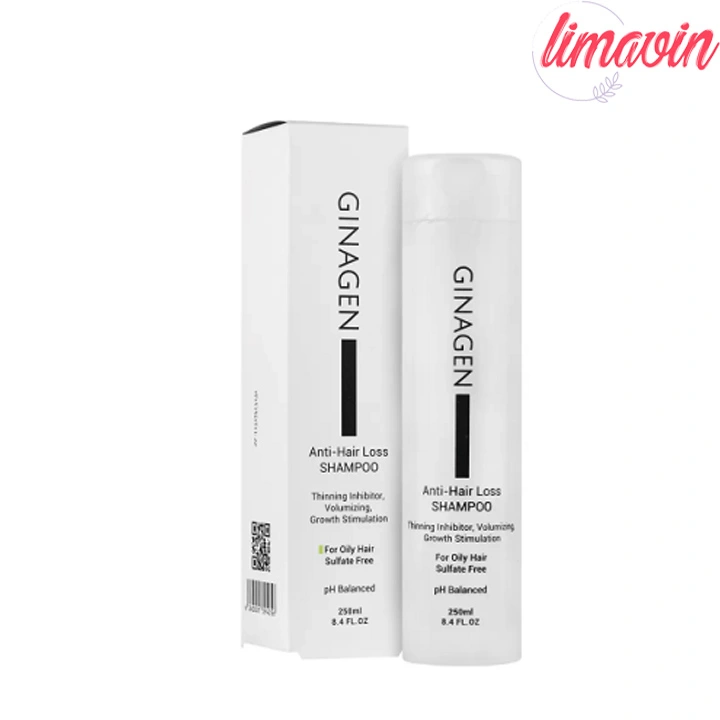 شامپو فری سولفات ضد ریزش مو ژیناژن مدل PH Balanced مناسب موهای چرب حجم 250 میلی لیتر