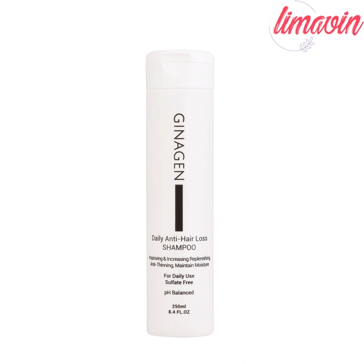 شامپو فری سولفات ضد ریزش مو ژیناژن مدل روزانه مناسب انواع مو حجم 250 میلی لیتر