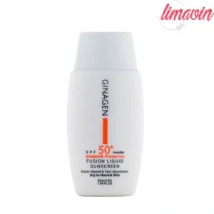 کرم ضد آفتاب بدون رنگ ژیناژن SPF 50 مدل Fusion Liquid مناسب پوستهای خشک و معمولی حجم 50 میلیلیتر