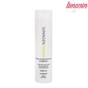 شامپو فری سولفات ضد ریزش مو ژیناژن مدل PH Balanced مناسب پوست سر چرب و ساقه مو خشک حجم 250 میلی لیتر