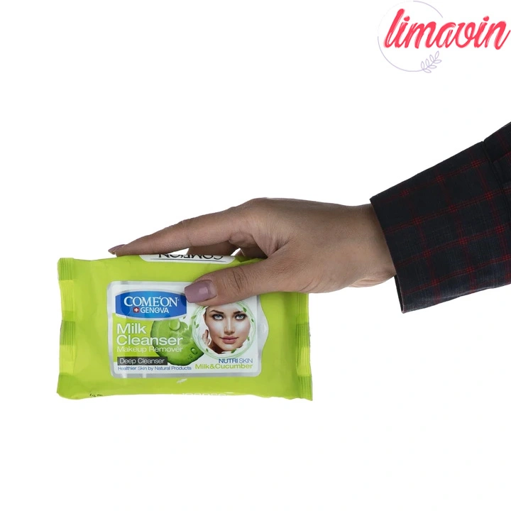 دستمال مرطوب کامان مدل شیرپاکن بسته 20 عددی