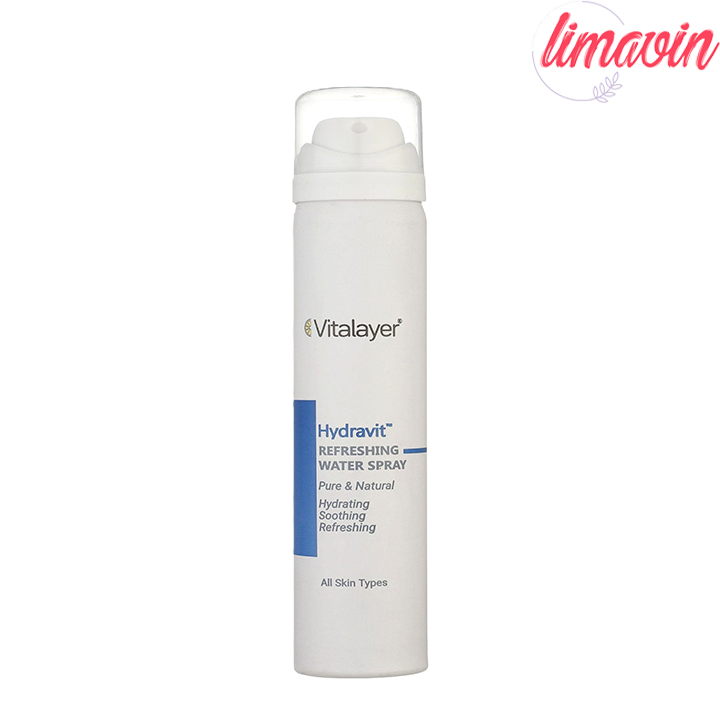 اسپری آبرسان صورت و بدن ویتالیر مدل Hydravit مناسب برای انواع پوست