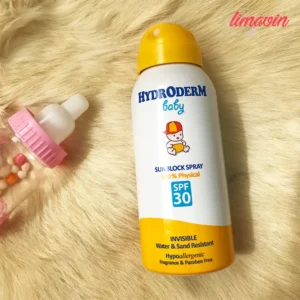 اسپری ضدآفتاب کودک هیدرودرم مدل SPF30 حجم 100 میلی لیتر