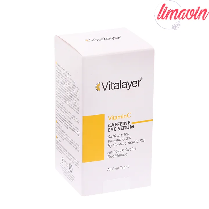سرم روشن کننده دور چشم ویتالیر مدل ویتامین C مناسب برای انوع پوست