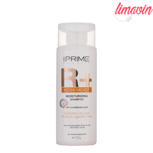 شامپو آبرسان پرایم مدل R+ Kera Moist مناسب موهای خشک و آسیب دیده