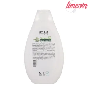 شامپو بدن هیدرودرم مدل Green Tea and Mint مناسب انواع پوست حجم 500 میلی لیتر