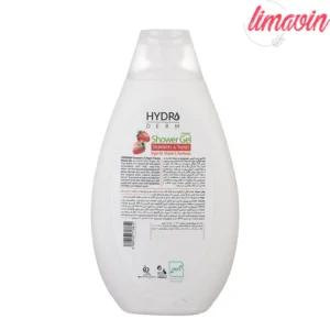 شامپو بدن هیدرودرم مدل Strawberry and Yogurt مناسب انواع پوست حجم 500 میلی لیتر