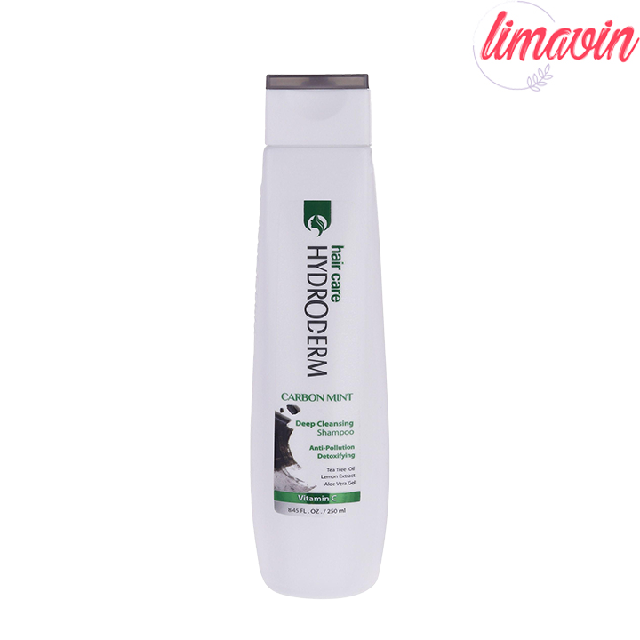 شامپو پاک کننده هیدرودرم مدل Carbon Mint مناسب موهای چرب