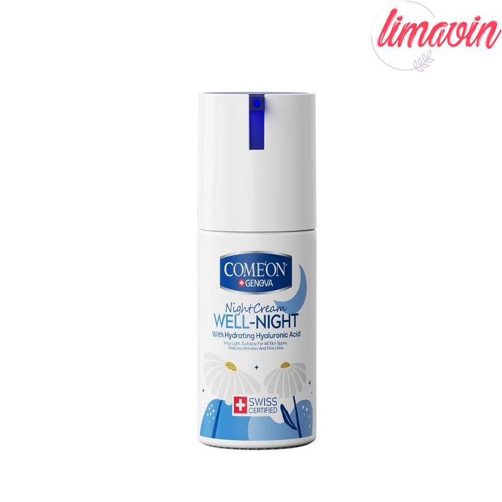 کرم آبرسان صورت کامان مدل WELL NIGHT مناسب برای انواع پوست حجم 100 میلی لیتر