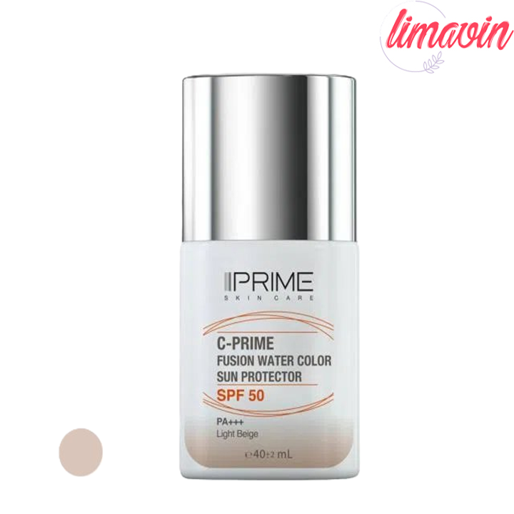 فلوئید ضد آفتاب رنگی پرایم، SPF 50، مدل فیوژن واتر، مناسب انواع پوست با تنالیته روشن-1