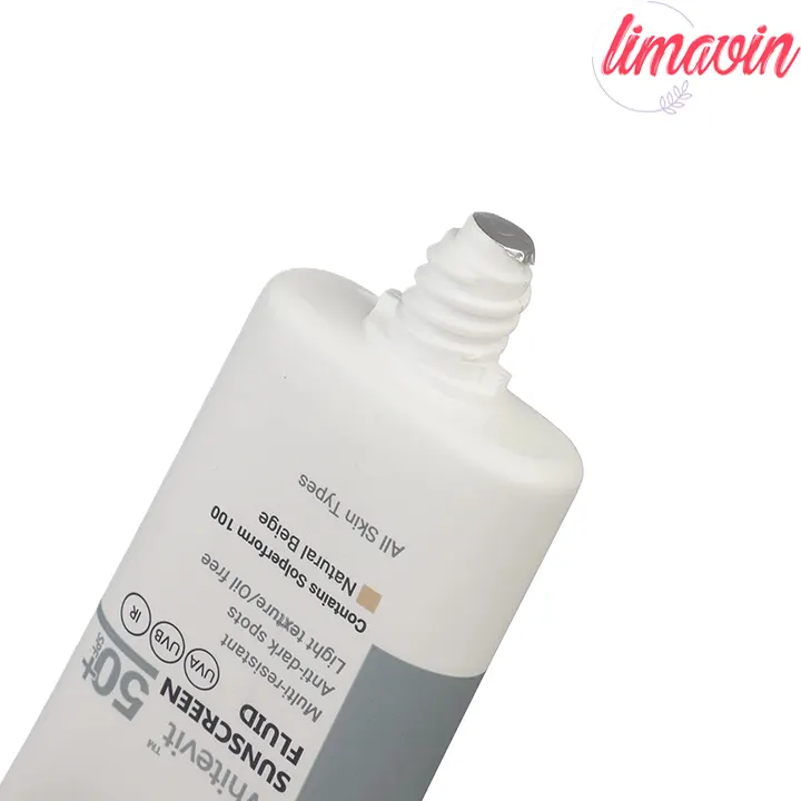 فلوئید ضدآفتاب رنگی ویتالیر SPF 50 مدل Whitevit مناسب انواع پوست-3