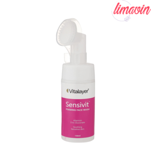 فوم شست‌وشوی صورت ویتالیر مدل سنسی ویت مناسب پوست حساس