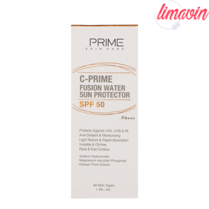 لوسیون ضدآفتاب بی‌رنگ پرایم SPF50 مدل Fusion Water، مناسب پوست‌های چرب، حجم 30 میلی‌لیتر