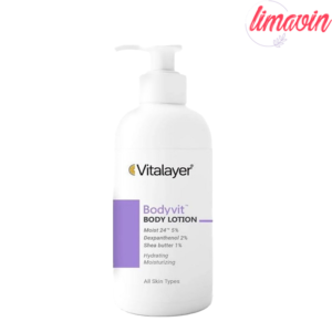 لوسیون مرطوب کننده بدن ویتالیر مدل بادی ویت مناسب پوست خشک