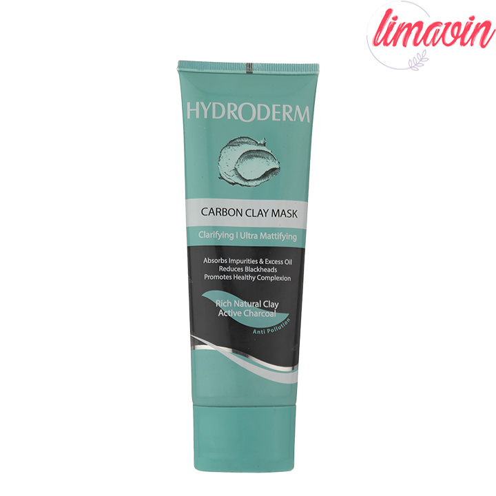 ماسک صورت هیدرودرم مدل Carbon clay مناسب پوست های چرب