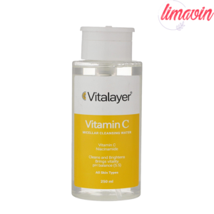 محلول پاک کننده آرایش ویتالیر مدل ویتامین سی