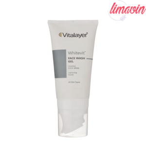 ژل شستشوی صورت ویتالیر مدل وایت ویت مناسب برای پوست‌های لک‌دار