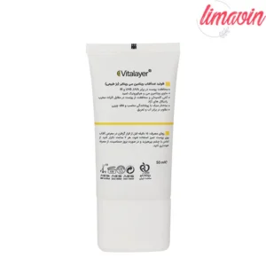 کرم ضد آفتاب رنگی ویتالیر SPF 50 مدل Vitamin C ‌مناسب انواع پوست حجم 50 میلی‌لیتر