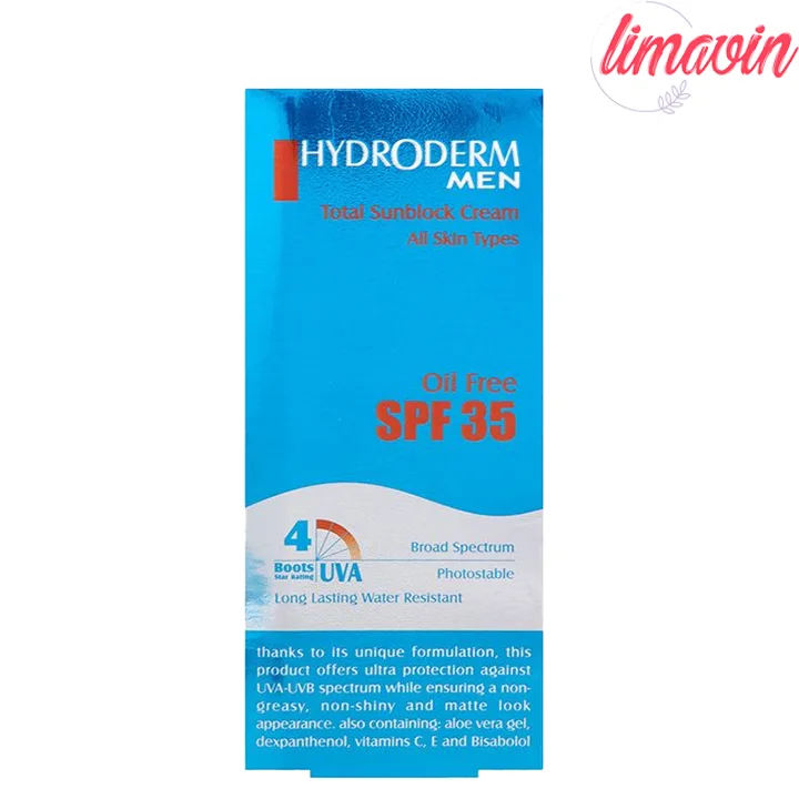 کرم ضد آفتاب فاقد چربی هیدرودرم مدل Men SPF35-2