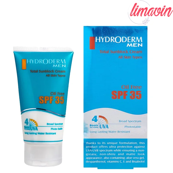 کرم ضد آفتاب فاقد چربی هیدرودرم مدل Men SPF35-3