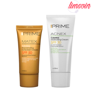 کرم ضد آفتاب پرایم مدل Matex حجم 40 میلی‌لیتر به همراه کرم ضد آفتاب پرایم مدل 30