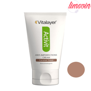 کرم ضد جوش ویتالیر سری Activit مدل Caramel Tinted