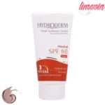 کرم ضدآفتاب رنگی هیدرودرم SPF60 مدل Phisical Tinted ‌مناسب پوست‌های حساس