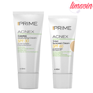 کرم ضدآفتاب پرایم مدل ACNEX حجم 50 میلی لیتر به همراه کرم ضدآفتاب
