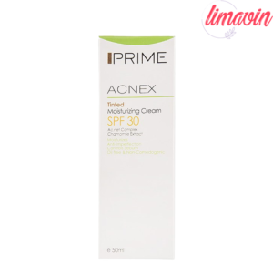 کرم مرطوب کننده رنگی پرایم مدل Acnex SPF 30 حجم 50 میلی لیتر