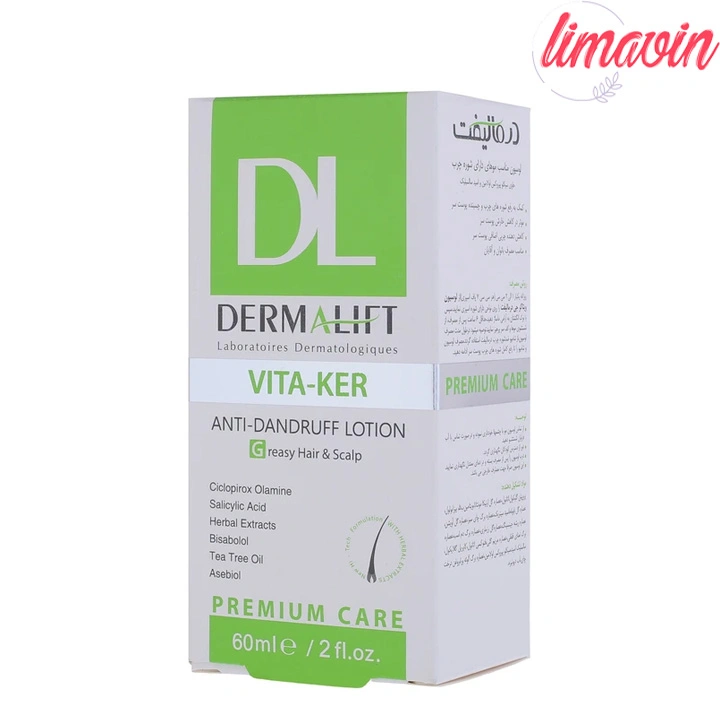 لوسیون مو درمالیفت مدل VITA KER مناسب موهای چرب و دارای شوره حجم 60 میلی لیتر